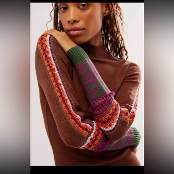 Zara Sweaters - Free People - Switch It Up Cuff Thermal Top Size Large